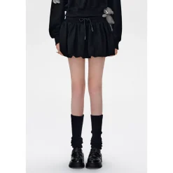 13De Marzo Doozoo Drawstring Bud Skirt Black