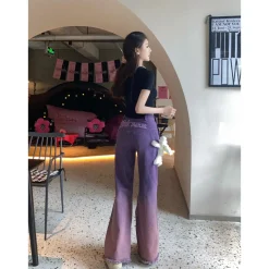 13De Marzo Doozoo Gradient Color Jeans Purple