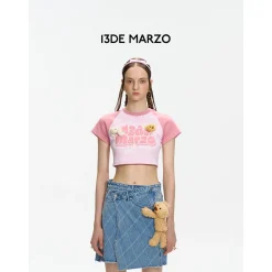 13De Marzo Doozoo Graffiti Logo Top Pink