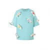 13De Marzo Doozoo Heart Luminous Tee Blue