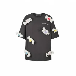 13De Marzo Doozoo Heart Luminous Tee Dark Grey