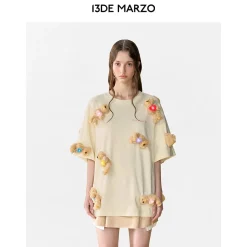 13De Marzo Doozoo Heart Luminous Tee Cream