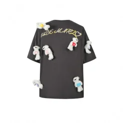 13De Marzo Doozoo Heart Luminous Tee Dark Grey