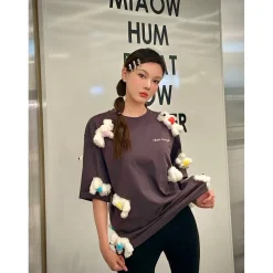 13De Marzo Doozoo Heart Luminous Tee Dark Grey