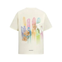 13De Marzo Doozoo Hollow Colored Logo Bear T-Shirt White