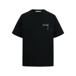 13De Marzo Doozoo Hollow Colored Logo Bear T-Shirt Black