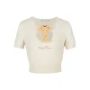 13De Marzo Doozoo Hollow Out Knit Top Beige