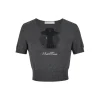 13De Marzo Doozoo Hollow Out Knit Top Dark Gray