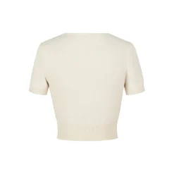 13De Marzo Doozoo Hollow Out Knit Top Beige