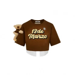 13De Marzo Doozoo Sheriff Layered Top Brown