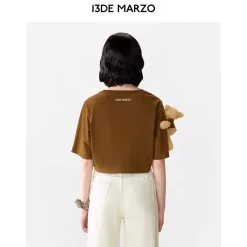 13De Marzo Doozoo Sheriff Layered Top Brown