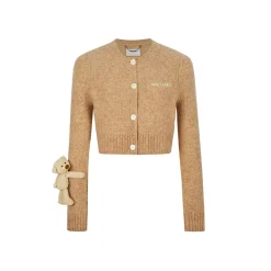 13De Marzo Doozoo Short Knit Cardigan Khaki