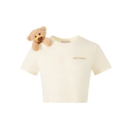 13De Marzo Doozoo Shoulder Bear Top Beige