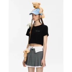 13De Marzo Doozoo Shoulder Bear Top Black