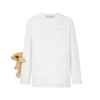 13De Marzo Doozoo Sleeve Bear L/S T-Shirt White
