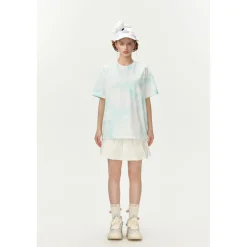 13De Marzo Doozoo Tie-dye Gradient T-Shirt Light Green