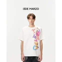 13De Marzo Doozoo Vertical Logo T-Shirt White
