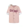 13De Marzo Flame Baseball Shirt Pink