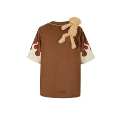 13De Marzo Flame Baseball Shirt Brown
