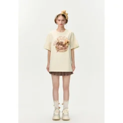 13De Marzo Flavor Cake T-Shirt Beige