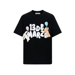 13De Marzo Float Cloud Balloon T-Shirt Black
