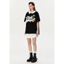 13De Marzo Float Cloud Balloon T-Shirt Black