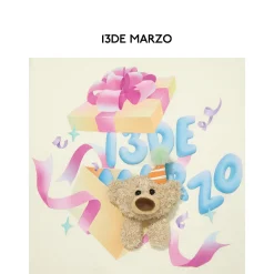 13De Marzo Gift Box Bear T-Shirt Beige