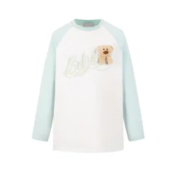 13De Marzo Gradient Bear Logo L/S Raglan T-Shirt Green