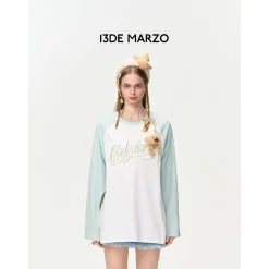 13De Marzo Gradient Bear Logo L/S Raglan T-Shirt Green