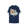 13De Marzo Hook & Loop Logo T-shirt Navy