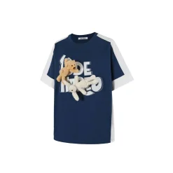 13De Marzo Hook & Loop Logo T-shirt Navy