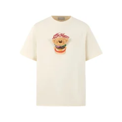 13De Marzo Layered Hamburger T-Shirt Beige