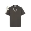 13De Marzo Logo Pendent T-Shirt Grey