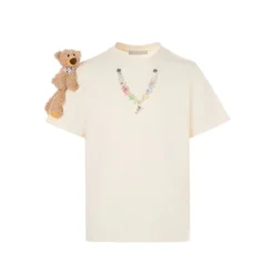 13De Marzo Logo Pendent T-Shirt Cream