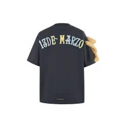 13De Marzo Macaron Logo T-Shirt Grey
