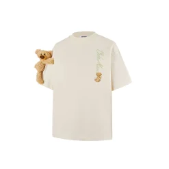 13De Marzo Macaron Logo T-Shirt Beige