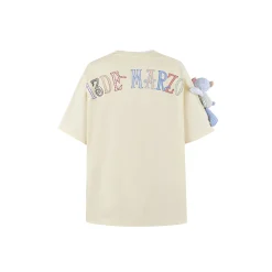 13De Marzo Malposition Collar Logo Tee Beige