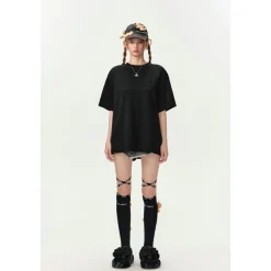13De Marzo One-Piece Padded Bear T-Shirt Black