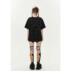 13De Marzo One-Piece Padded Bear T-Shirt Black