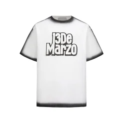 13De Marzo Outline Sketch Logo T-Shirt White