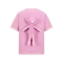 13De Marzo Outline Sketch Logo T-Shirt Pink