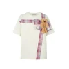 13De Marzo Plush Bear Bow Tie T-Shirt Beige