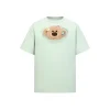 13De Marzo Plush Bear Flower Clip T-Shirt Mint Green