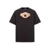13De Marzo Plush Bear Flower Clip T-Shirt Dark Grey