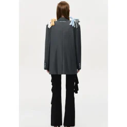 13De Marzo Plush Bear Friends Suit Jacket Gray