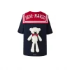 13De Marzo Plush Bear Sailor Collar Tee Navy