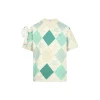13De Marzo Plush Bunny Vintage Diamond Pattern Tee