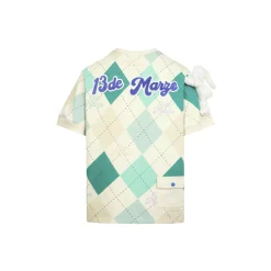 13De Marzo Plush Bunny Vintage Diamond Pattern Tee