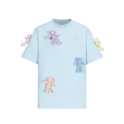 13De Marzo Plush Rainbow Bears T-Shirt Blue