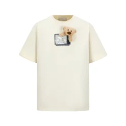 13De Marzo Plush TV Bear T-Shirt Cream